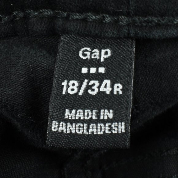 GAP 18/34 Premium Skinny Black Soft Denim Pants Jeans - Picture 6 of 7